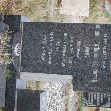 NIEKERK Johanna Catharina, van nee SNYMAN 1899-1980