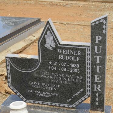 PUTTER Werner Rudolf 1980-2003