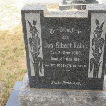 RABIE Jan Albert 1888-1941