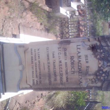 RORICH Lea Magdalena  -1931