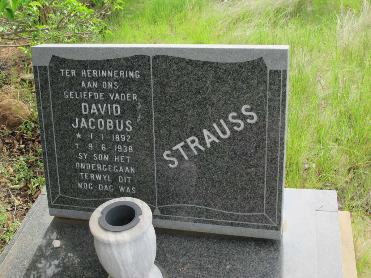 STRAUSS David Jacobus 1892-1938