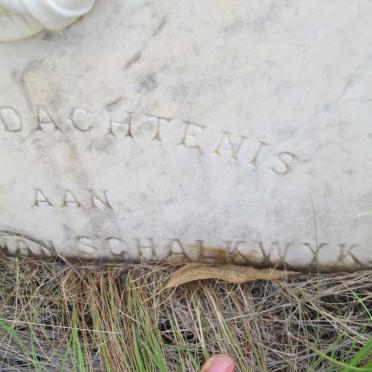 SCHALKWYK ?, van -1912