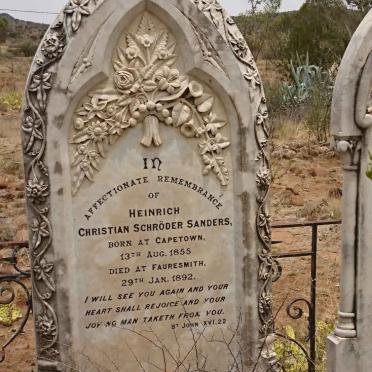 SANDERS Heinrich Christian Schroder 1855-1892