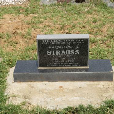 STRAUSS Margaretha J. 1908-1988