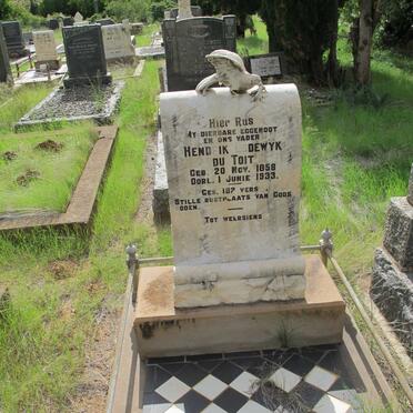 TOIT Hendrik Lodewyk, du 1858-1933