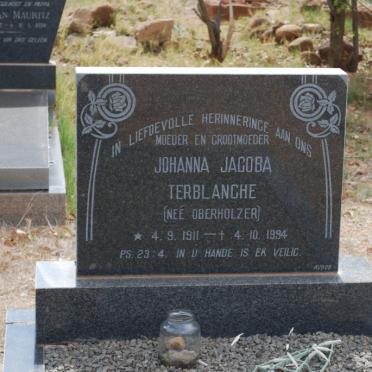 TERBLANCHE Johanna Jacoba nee OBERHOLZER 1911-1994