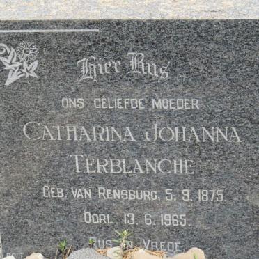 TERBLANCHE Catharina Johanna nee VAN RENSBURG 1875-1965