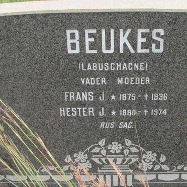 BEUKES Frans J. 1875-1936 &amp; Hester J. LABUSCHAGNE 1890-1974