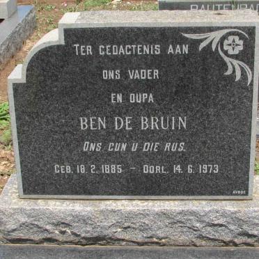 BRUIN Ben, de 1885-1973