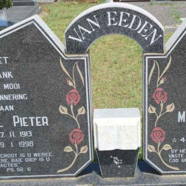 EEDEN Carel Pieter, van 1913-1998 &amp; Maria Elizabeth 1917-1997