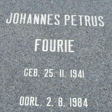 FOURIE Johannes Petrus 1941-1984
