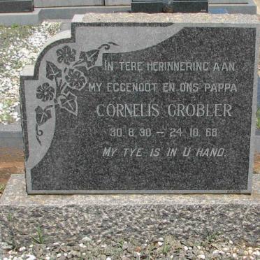 GROBLER Cornelis 1930-1968