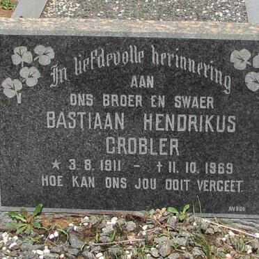 GROBLER Bastiaan Hendrikus 1911-1969
