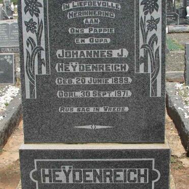 HEYDENREICH Johannes J. 1889-1971