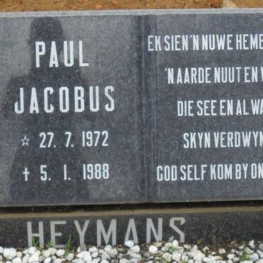 HEYMANS Paul Jacobus 1972-1988