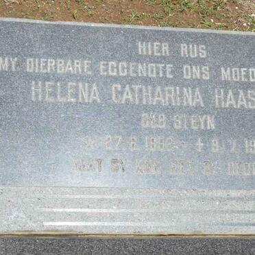 HAASBROEK Helena Catharina nee STEYN 1882-1971