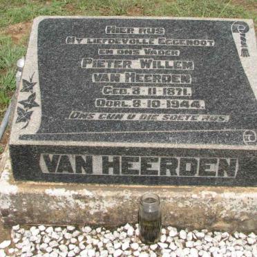 HEERDEN Pieter Willem, van 1871-1944