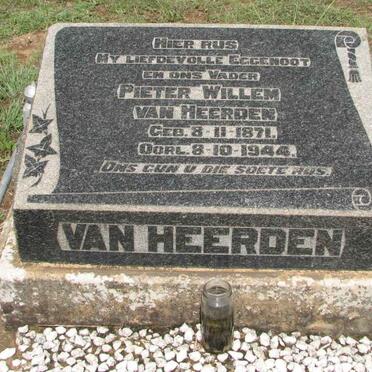 HEERDEN Pieter Willem, van 1871-1944