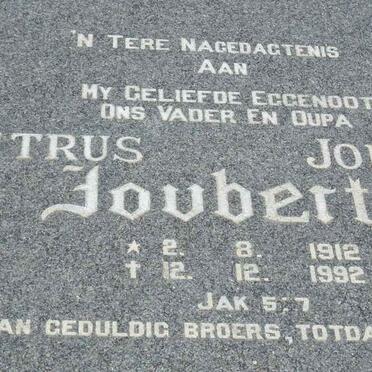 JOUBERT Petrus Johannes 1912-1992