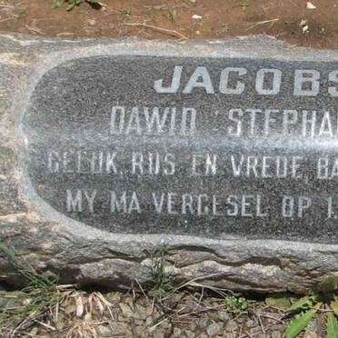 JACOBS Dawid Stephanus -1980