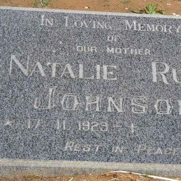 JOHNSON Natalie Ruth 1923-