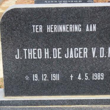 JAGER J. Theo H., de 1911-1989