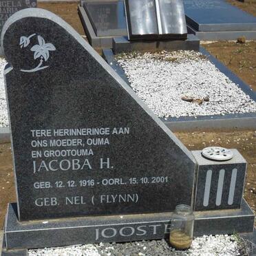 JOOSTE Jacoba H. previously FLYNN nee NEL 1916-2001