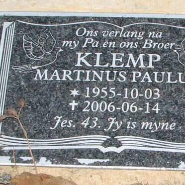 KLEMP Martinus Paulus 1955-2006