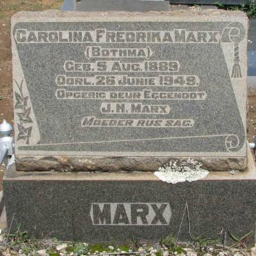 MARX Carolina Fredrika nee BOTHMA 1889-1949