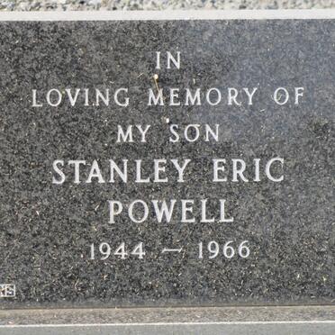 POWELL Stanley Eric 1944-1966