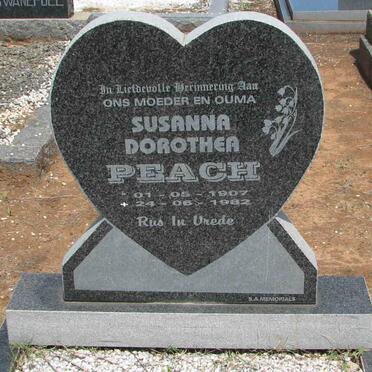 PEACH Susanna Dorothea 1907-1982