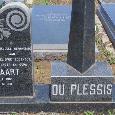 PLESSIS Tjaart 1912-1981 &amp; Anna 1912-1987