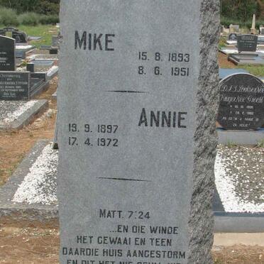 PREEZ Mike, du 1893-1951 &amp; Annie 1897-1972