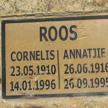 ROOS Cornelis 1910-1996 &amp; Annatjie 1916-1995