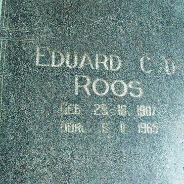 ROOS Eduard C.D.  1907-1965