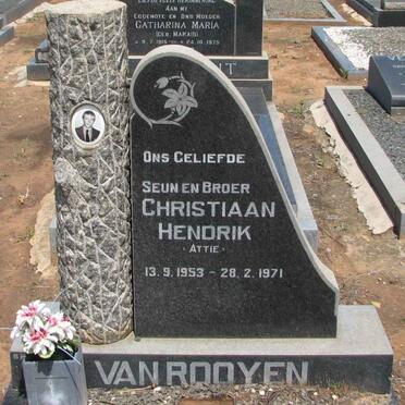 ROOYEN Christiaan Hendrik, van 1953-1971