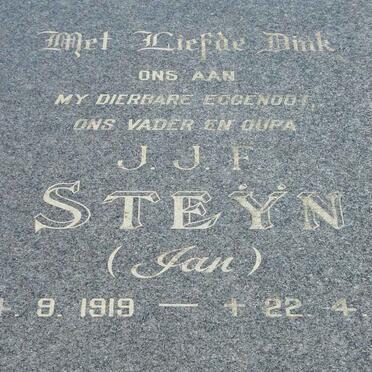 STEYN J.J.F. 1919-1989