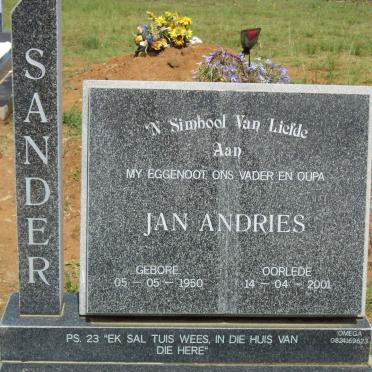 SANDER Jan Andries 1950-2001