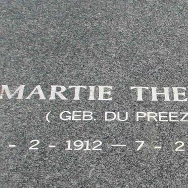 THERON Martie nee DU PREEZ 1912-2000