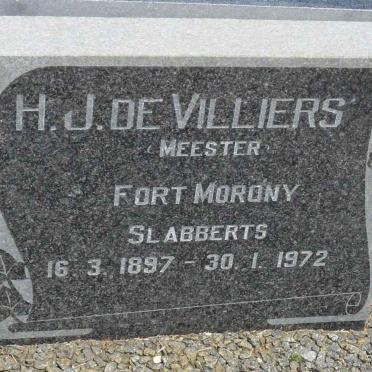 VILLIERS H.J., de 1897-1972