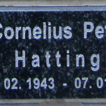 HATTINGH Cornelius Petrus 1943-2018
