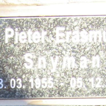 SNYMAN Pieter Erasmus 1955-2019