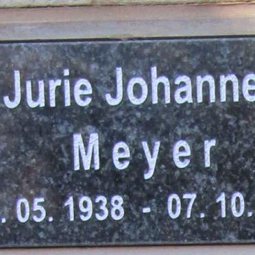 MEYER Jurie Johannes 1938-2014