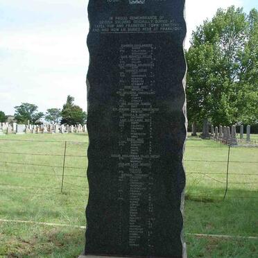 2. Memorial to all British soldiers fallen 1899-1902