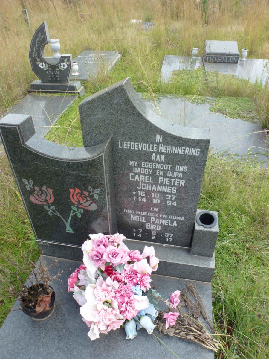 ? Carel Pieter Johannes 1937-1994 &amp; Noel Pamela Bird 1937-2017