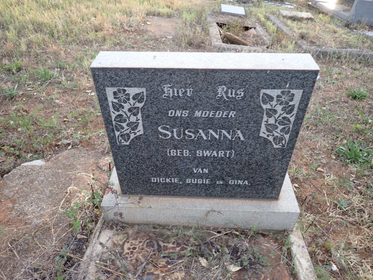 ? Susanna nee SWART