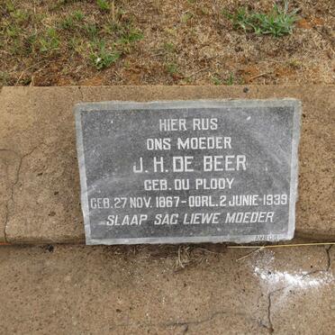 BEER J.H., de nee DU PLOOY 1867-1939