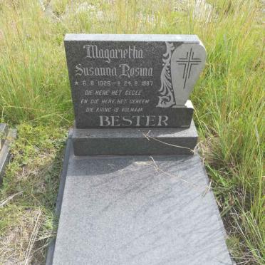BESTER Magarietha Susanna Rosina 1926-1987