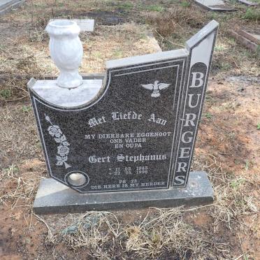 BURGERS Gert Stephanus 1943-1996