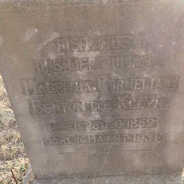 BENTUM Magritha Cornelta nee KLEYN 1852-1931